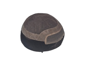 Los Angeles Human Hair Toupee <b>Wig</b> for <b>Men</b> with Indian Remy and Non-Remy Hair Patches - Product Image 4