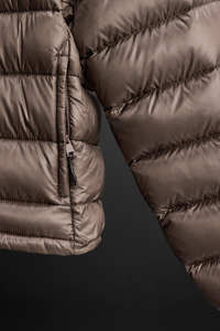 Chaqueta acolchada marrón personalizada de cuello alto para hombre, con bolsillos con cremallera y dobladillo ajustable, ropa de abrigo de invierno, chaquetas para hombre, más vendida. - Product Image 5