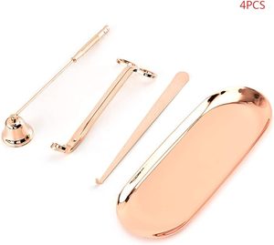 4 Pcs <b>Candle</b> Accessory Set Snuffer <b>Wick</b> Trimmer Dipper Storage Tray Plate Extinguish Scissor Cutter Tool Snuffer <b>Wick</b> Trimmer Di - Product Image 6