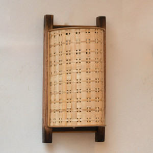 Proveedor de apliques de bambú, venta directa, apliques de pared ecológicos naturales, iluminación decorativa para exteriores del hogar - Product Image 1