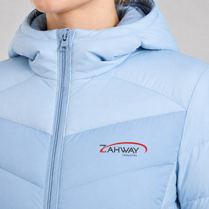 Trending <b>Women</b> Puffer <b>Jacket</b> Warm <b>Lightweight</b> Quilted Winter Coat Custom Logo Full Zipper <b>Hooded</b> Casual Outerwear Wholesale - Product Image 6