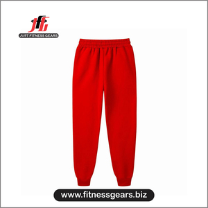 กางเกงวอร์มออกกำลังกายผู้ชาย JUST FITNESS GEARS ผ้าฟลีซบุโพลีเอสเตอร์/คอตตอน เอวยางยืด สีดำ คุณภาพสูง - Product Image 2