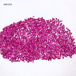 ทับทิมโมซัมบิกคุณภาพดีที่สุด รูปทรงกลม ขนาดเล็ก 1.75 มม. น้ำหนัก 40.73 กะรัต (ล็อต) พลอยหลวมสำหรับทำเครื่องประดับตามสั่ง - Product Image 1