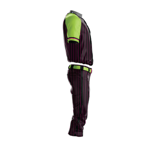 Ensemble d'uniformes personnalisés pour équipes de baseball et softball, grandes tailles, en polyester respirant, imprimé numérique, motif 3D, taille élastique, col en V, manches courtes - Product Image 2