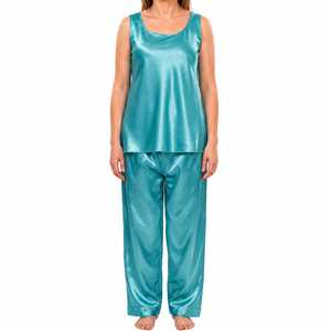Conjunto de Pijama de Satén Premium para Mujer, Ropa de Dormir Suave de Seda - Product Image 1