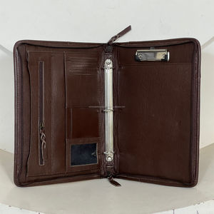 Nouvelle arrivée : Porte-documents en cuir de vachette fait main avec motif floral, étui à documents de qualité supérieure, couverture de classeur professionnel - Product Image 6
