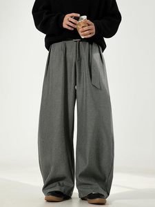 Pantalon de survêtement en molleton de qualité supérieure pour homme, style ample et décontracté, coupe ample, chaud et confortable, bas de tenue décontracté pour l'hiver, mode masculine - Product Image 2