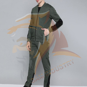 High Quality 100% Cotton Solid Casual <b>Jogging</b> Track <b>Suit</b> Custom Men's 2-Piece Solid Pattern Sport <b>Jogging</b> <b>Suits</b> - Product Image 3