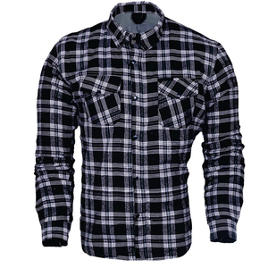 Chemise en flanelle classique pour moto, doublée en aramide et Kevlar, protection personnalisée certifiée CE, chemise blindée en flanelle - Product Image 1