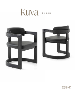 Modern Nordic Solid Wood <b>Dining</b> <b>Chair</b> with Upholstered Microfiber Seat and Armchair Design Black Finish for <b>Dining</b> Room - Product Image 1