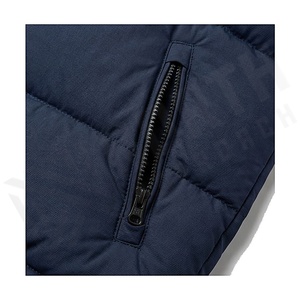 Veste matelassée pour femme, hiver, col montant, manches longues, coupe-vent, rembourrage en polyester, couleur unie, longueur courte, fermeture éclair - Product Image 5