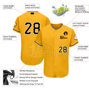 Maillots de baseball pour hommes tendance - Respirants, anti-humidité, couleurs et logos personnalisables, tailles ajustables pour le streetwear/le sport - Product Image 3