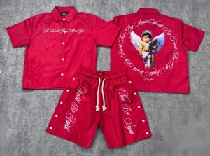 Conjunto de Chaqueta Corta Impermeable de Nylon y Poliéster de Alta Calidad Personalizada, Chaqueta Deportiva con Parches para Hombre - Product Image 6