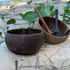 Lot de 130 bols à smoothie en noix de coco gravés, écologiques, pour le camping - Taille la plus vendue : 12 - 13 cm - Product Image 2