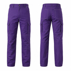 Custom EN/CE Certified Plus Size Flame Resistant 100% Cotton <b>Cargo</b> <b>Work</b> <b>Pants</b> Men 6 Pocket Double Reinforced Knees Welding PPE - Product Image 1
