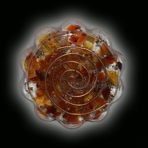 Top vente spirituel Lapis lazuli Orgone caboteur cristal artisanat pierres naturelles Reiki Orgonite cuisine Table thé tasse caboteur - Product Image 5