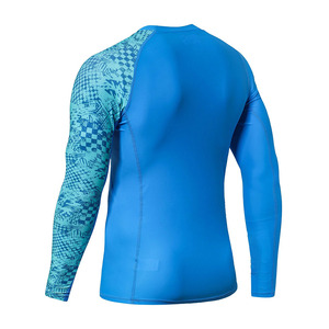 Custom Long Sleeve UPF50 Rash Guard <b>Men</b> Quick Dry <b>Compression</b> BJJ Surfing Swimming Sport <b>Shirt</b> with Digital Printing - Product Image 6