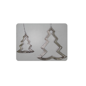 Adornos Colgantes de Metal Dorado para Árbol de Navidad, Árboles Decorativos Geométricos, Múltiples Tamaños, Portátiles, Hechos a Mano, Duraderos, para las Fiestas - Product Image 5