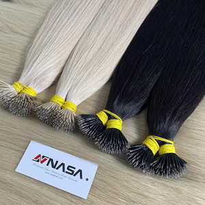 Extensions de cheveux humains vietnamiens 100 % naturels les plus vendues, magnifiques extensions à nano-anneaux pour femmes, cheveux super double drawn - Product Image 1