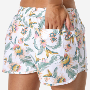 Shorts Casuales de Mujer, Cintura Alta, Elásticos, de Poliéster Oxford, Transpirables, Corte Regular, con Cierre de Cremallera y Ribete de Encaje - Product Image 2
