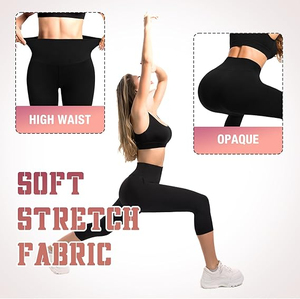 Gym Sport Leggings Women Fitness High Waist <b>Tummy</b> <b>Control</b> Breathable Eco-Friendly Quick Dry Seamless Yoga Pants Workout Solid - Product Image 4