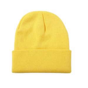 Gorro de calavera deportivo de invierno Unisex, gorros acanalados de Color sólido de alta calidad, gorros de punto con logotipo personalizado para viajes de hombre - Product Image 1