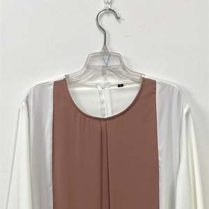 Abaya Fluida de Doble Capa de Chifón – Elegante Capa de Noche Transpirable para Bodas de Verano - Product Image 4