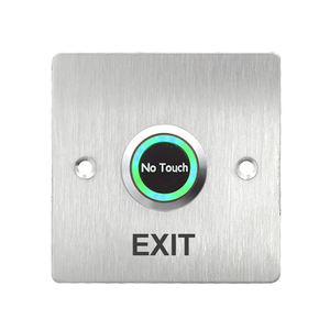 Bouton de sortie carré infrarouge sans contact en acier inoxydable 12V 24V pour contrôle d'accès et déverrouillage de serrure de porte - Product Image 3