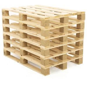 2-Way Entry for North America Cross-Border Shipping Warehouse Turnover American Standard Logo Print Pine Wood Wood Pallet - Product Image 1