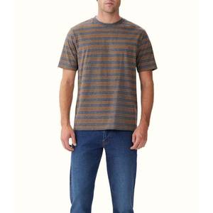 Camisetas con diseño a rayas para hombre, estilo urbano, servicio OEM ODM, hechas a medida, de alta calidad - Product Image 1