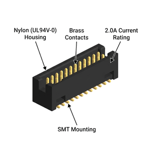 Conector de Caja de 1.27mm Confiable para Routers de Red - Product Image 2