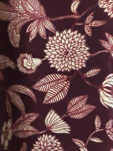 Cortinas de Terciopelo de Algodón con Estampado Floral Vintage, Color Borgoña, Decoración para el Hogar, Estilo de Lujo - Product Image 3