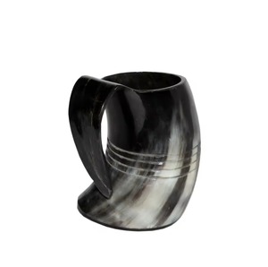 Taza de Cuerno de Búfalo Premium, Hecha a Mano, Material Genuino Rústico, Ecológica, Forma Natural, Textura Elegante, Única y Tradicional - Product Image 5