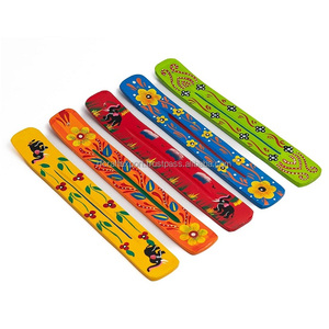 Nuevos soportes de palo de incienso de madera multicolor a granel, soportes de palo de incienso de madera hechos a mano, soporte de incienso de madera de RF Crafts - Product Image 3