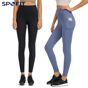 Leggings de Maternidad de Cintura Alta con Compresión Abdominal, Leggings de Yoga para Embarazadas con Bolsillos - Product Image 4