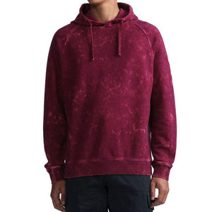 2026 Design <b>Men</b> Oversized Vintage Wash Hoodie Heavyweight Cotton Acid Wash Streetwear <b>Men's</b> Tie-Dye Hooded - Product Image 3