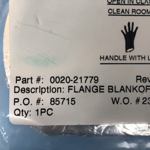 AMAT 0020-21779 FLANGE, BLANKOFF CCD - Equipo y piezas de semiconductores de confianza de la marca global Trusted Global Legacy - Product Image 3