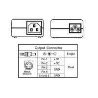 Adaptateur secteur médical AC/DC 60W 12V 5A en matériau PC pour utilisation sur ordinateur de bureau, entrée AC C6