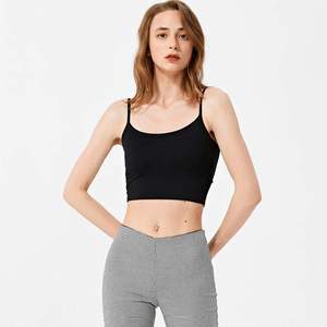 Women Thin Quick Dry Short Camisole Sleeveless Crop <b>Top</b> Soft Cotton Stretch Comfortable Front Inner Tank for Casual Summer Wear - Product Image 1