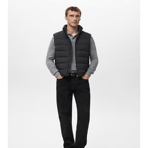 Chaleco Acolchado Informal para Hombre, Talla Grande, con Logotipo Personalizado 2026, Chaqueta Ligera Impermeable, Ropa de Invierno Acolchada y Empacable, OEM - Product Image 4