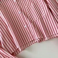 Blusas Casuales de Manga Larga con Cuello Camisero para Otoño, Camisas a Rayas para Mujer, Tops Casuales para Dama, Ropa al por Mayor para Mujer