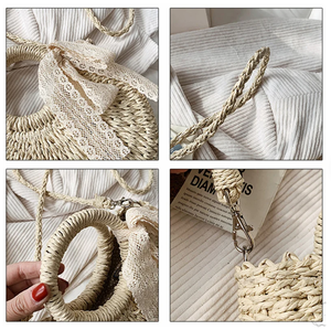 Sac en jonc de mer 100% naturel et écologique pour femmes avec nœud (2 couleurs) | Sac pour femmes, sac en jonc de mer, sac naturel | Sac quotidien pour filles - Product Image 6