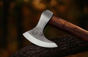 STEEL CRAFT INTERNATIONAL Hache-marteau à dos plat en acier au carbone forgé à la main, 20 pouces, manche en bois de frêne pleine longueur, qualité DIY, ODM 1 - Product Image 2