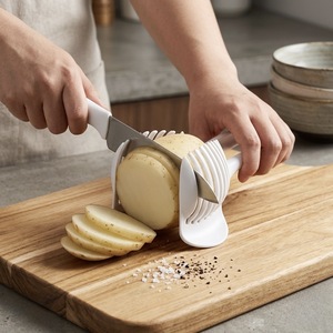 Multi-Function Tomato Slicer Tongs Safe Vegetable Cutting Guide Holder Manual Onion Lemon Slicer <b>Kitchen</b> <b>Gadget</b> - Product Image 1