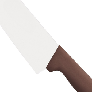 Couteaux de chef à lame longue de 300 mm avec manche ergonomique marron pour la cuisine professionnelle en restaurant, la préparation de la viande et des légumes - Product Image 6