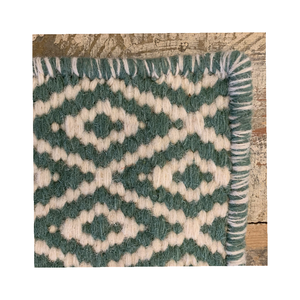 Tapis en laine tissé à la main à motif losanges, tapis géométrique à poils épais, tapis fait main pour salon, chambre, hôtel, décoration intérieure - Product Image 1
