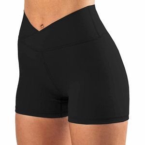 Women's High Quality 6 Inches High Waist <b>Gym</b> Biker <b>Shorts</b> Logo Quick Dry Waterproof Breathable Cotton Wholesale - Product Image 1