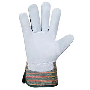 Vente flash - Gants de sécurité en cuir véritable pour les travailleurs du bâtiment et de la construction, résistants aux chocs et aux brûlures - Product Image 2