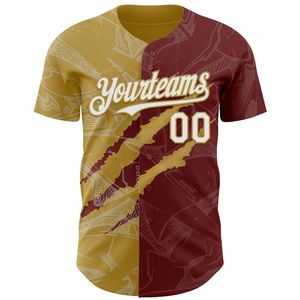 Maillot de baseball personnalisé à col en V, 100 % coton biologique, manches courtes, entièrement boutonné, uniforme d'équipe, vêtements de sport - Product Image 2