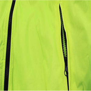 Vestes haute visibilité de qualité supérieure, couleur verte, vêtements d'hiver avec doublure en polaire, fermeture éclair, capuche amovible, capuche de sécurité réfléchissante - Product Image 5